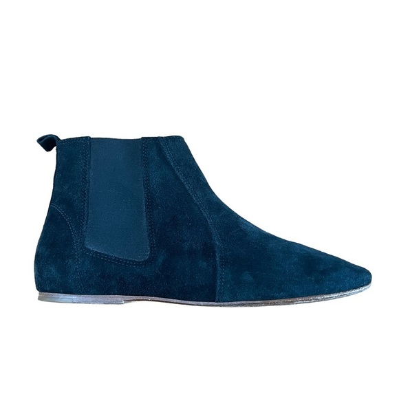 Isabel Marant Dewar navy suede Chelsea boots 7 - Picture 1 of 9